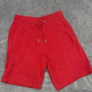 Zara Men's Athletic Red Shorts
